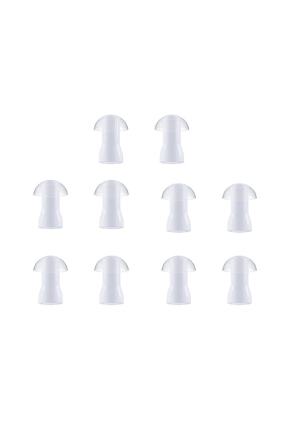 Choice 10 قطع من سدادات الأذن السيليكونية لأجهزة السمع، مناسبة لأجهزة السمع ا...