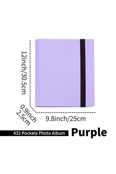 Choice Purple 1pc , 432 Pockets Photo Album for Fujifilm Instax Mini 12 11 9 ...