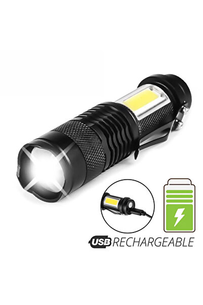 Choice SK68 COB Mini Rechargeable LED Flashlight Use XPE COB Lamp Bead Double...