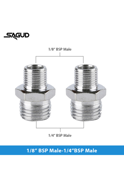 Choice SD-51-2 SAUGD 9PCS/Set Airbrush Adaptor Fitting Accessories Replacemen...