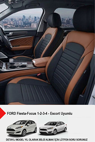 GM-DESIGN Mocha Taytüyü Oto Koltuk Kılıfı (FORD Focus-Fiesta-Escort Uyumlu)