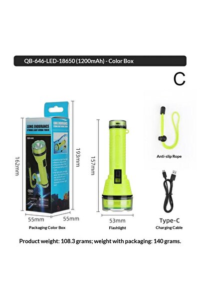 Choice3 JETTING C Bright Underwater Flashlight Headlamp Waterproof Diving Tor...