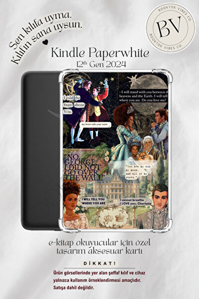 BookTok Vibes Co. Bridgerton Queen Charlotte Kolaj Temalı Insert - Kindle ve ...