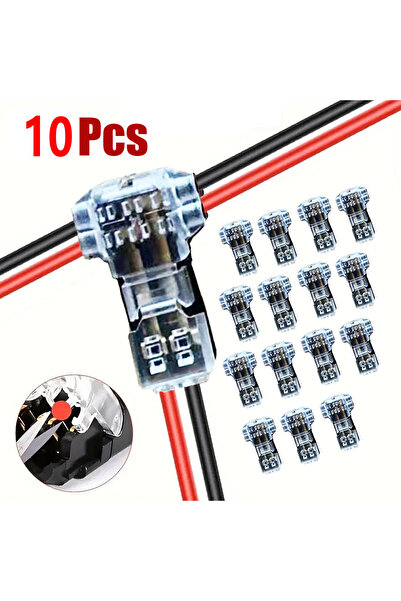 Choice T Type 2 Pins 10pcs 10PCS Wire Connectors Low Voltage Wire Connectors ...