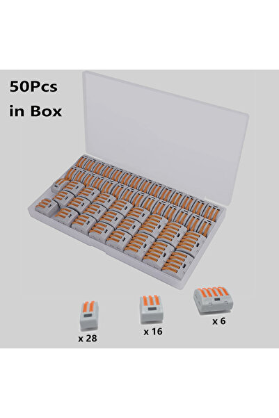 Choice1 50pcs in box 50/55/100/110PCS Lever Wire Connectors Kit, Compact Spli...