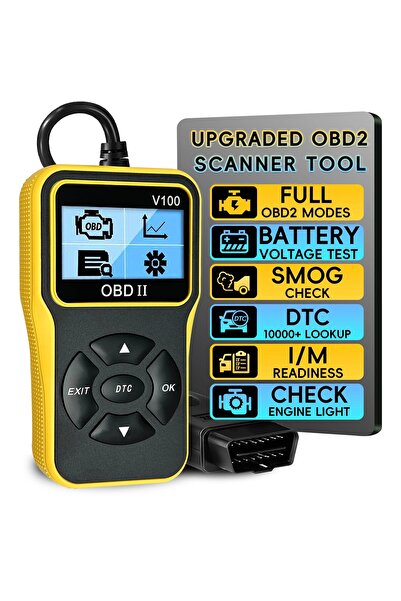 choice2 YELLOW Digital Display V100 OBD2 Code Reader OBDII EOBD Auto Accessor...