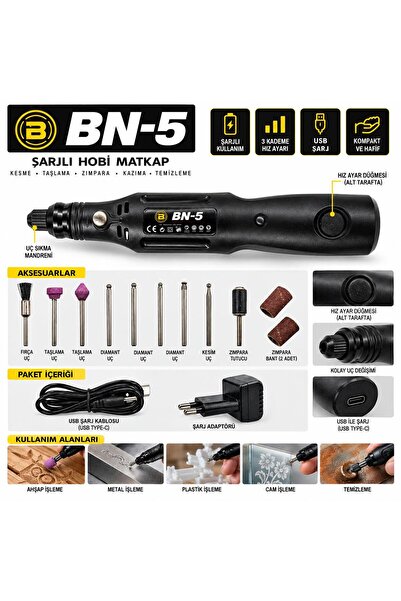 Genel Markalar 3.6v Şarjlı Gravür Makinesi