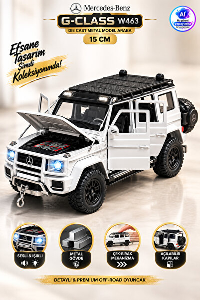 YILDIRIM OYUNCAK Çek Bırak Işıklı Ve Sesli Off Road G Kasa Jeep 15 cm Çekme H...
