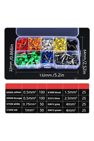Choice 400 PCS No Pliers 400PCS Crimp Terminals VE Tubular Cord End Connector...