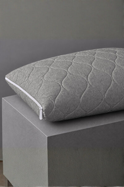 vivamaison Quilted Pillow Protector Mattress Cover 50X70 4-Pack Melange Gray
