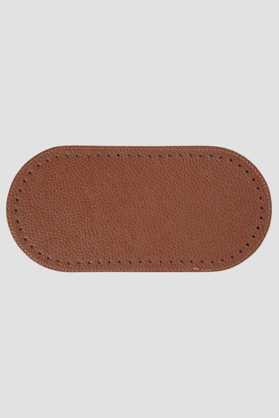 BD fold yarn Oval Bag Base 27X13 cm Tan