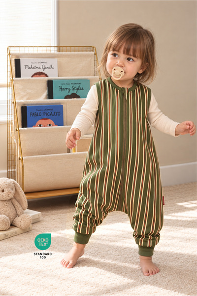 Pine Baby Home 1.0 TOG %100 Pamuk Bebek Uyku Tulumu OEKO-TEX Standard 100 - P...
