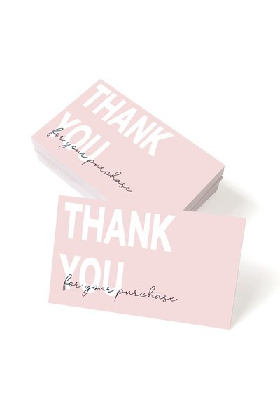 Choice 9x5x2cm Thank you Card 50Pcs Exquisite Thank You Cards,Elegant And Pro...