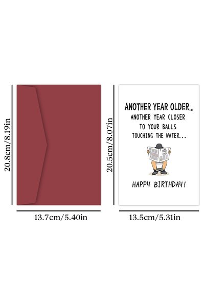 Choice 20.8x13.7x0.2cm Birthday Card 1pcs Funny Birthday Card For Your Best F...