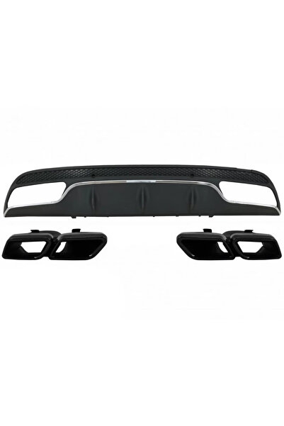 tuningset Difuzor Bara Spate compatibil cu Mercedes C-Class W205 S205 2014-20...