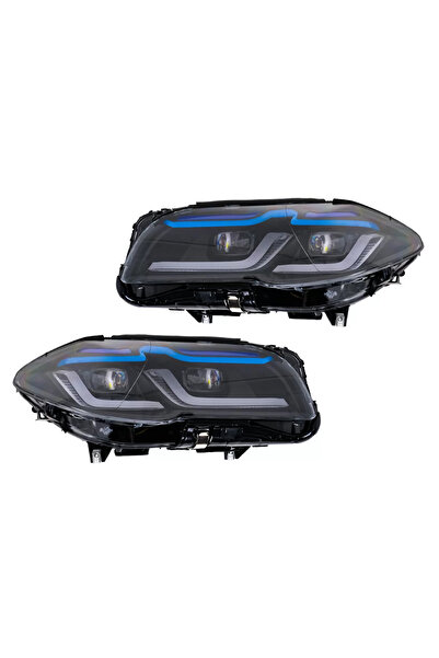 tuningset Faruri Full LED compatibile cu BMW Seria 5 F10 F11 2011-2014 cu con...