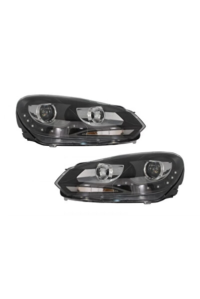 tuningset Faruri LED DRL compatibile cu VW Golf 6 VI 10.2008-2012