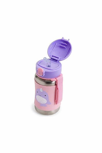 Skip Hop Pipetli Paslanmaz Çelik Suluk Narwhal 350 ml