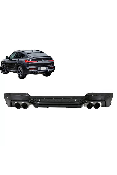 tuningset Difuzor spoiler bară spate cu ieșire dublă și ornamente de eșapamen...