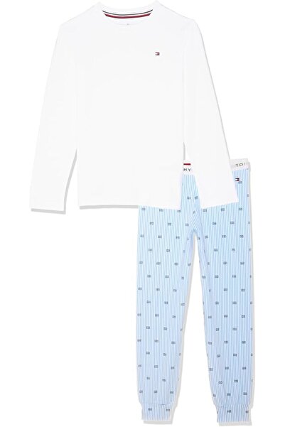 Tommy Hilfiger x Miffy طقم بيجامة للأولاد من تومي هيلفيغر بأكمام طويلة وحواف ...