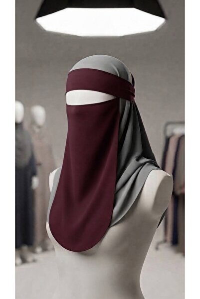 skycott Stylish and Elegant Long Cut One-Piece Hijab Veil, Face Covering