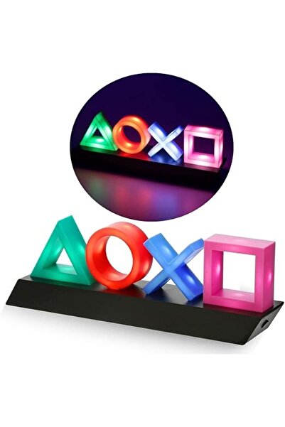 NYGANMELLOZ PlayStation Icons LED Neon Light Video Game Voice Control Icon Li...