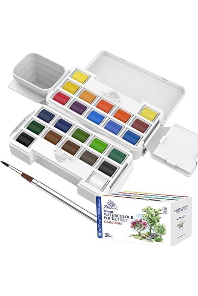 Phoenix Twist Travel Watercolor Paint Set - Mini Watercolor Palette - 24 Colo...