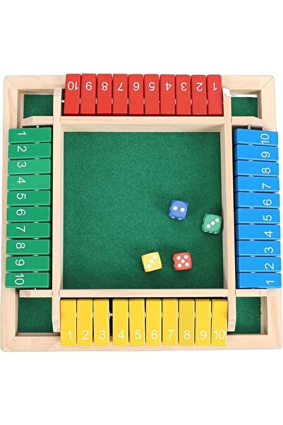 GENERAL XUMIUZIY Wood Table Game with Dice for Engaging Math Learning and Fun...