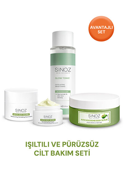 SİNOZ Işıltılı ve Pürüzsüz Cilt Bakım Seti