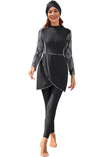 Motive Force Modest Swimsuits Muslim Swimsuit Womens Full Coverage Full Body ...