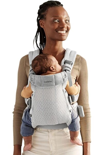 BabyBjörn حمالة أطفال بيبي بورن هارموني - شبكة ثلاثية الأبعاد (فضية)