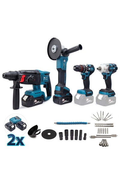 Genel Markalar Dörtlü Set MK350 (10mm Ç.MANDREN+S.SIKMA+Ş.SPRAL+Ş.HİLTİ)