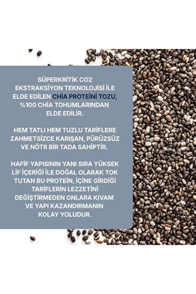 Naturiga %100 Chia Proteini Tozu 250gr