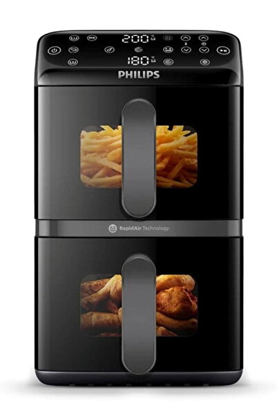 Philips Air Fryer 4000 Series Stacked Dual Basket Digital, 10 Liter, 2750 Wat...