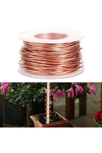 JOYZZZ Gardening Copper Wire, 1.3mmx20 Pure 99.9% Soft Copper Wire for Electr...