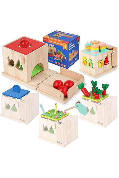 XICEN Montessori Toys for 1 to 3-Year-Old Boys Girls Toddlers, Wooden Sorting...