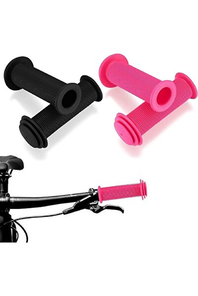 X SPRING Bicycle Handlebar Grips, 4 PCS Black and Red Kids Bike Grips Handleb...