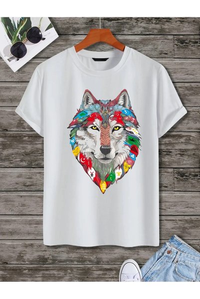 donamod Unisex Κομψό, άνετο, υπερμεγέθες βαμβακερό μπλουζάκι με λαιμόκοψη ποδ...