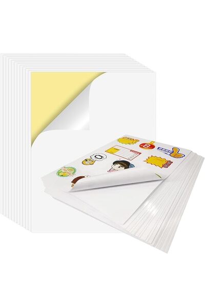 MOTRK Sticker Paper A4 for Laser & Inkjet Printers, Matte Sticker Paper, A4 S...
