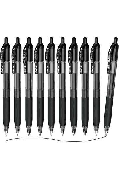 Eyeye G-103 Retractable Gel Pens, 0.5mm Fine Point Blue Ink Pens, Premium Qui...