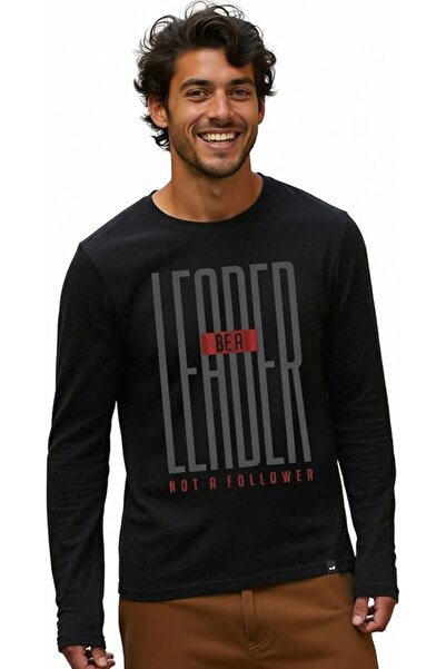 GENERAL Bewakoof Men's Cotton Printed Leaderblack Full Sleeves | Round Neck |...