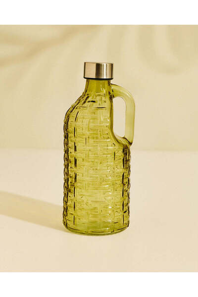 REDTAG Green 1L Glass Water Bottle