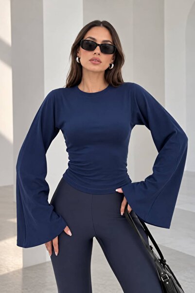 bb butik basic Women's Spanish Sleeve Fit Blouse Zg3535