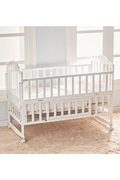 Fun Moment Classic And Elegant Baby Cot With Storage Space - White