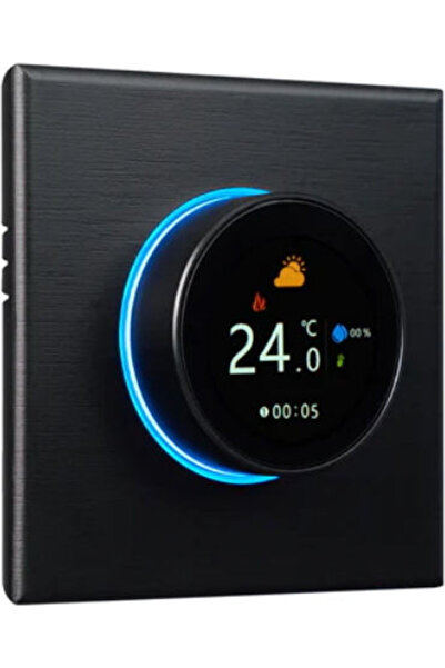 MOES WHT-7000-GC-BK-EN Έξυπνος Ψηφιακός Θερμοστάτης με Οθόνη Αφής Κωδικός: 04095