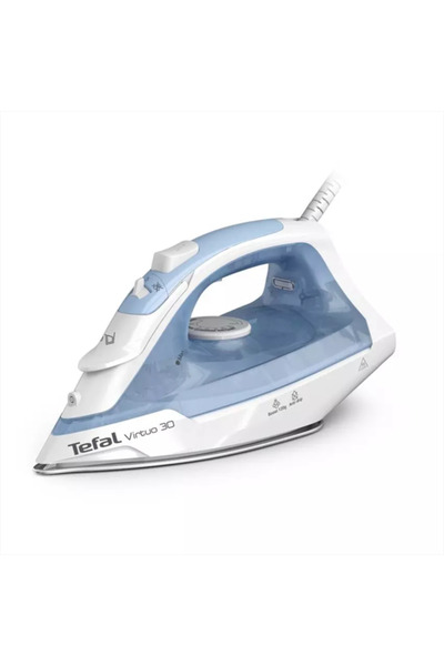 TEFAL Iron, 2000 Watts, 0.24 Liter Capacity, Light Blue - FV2C41G0