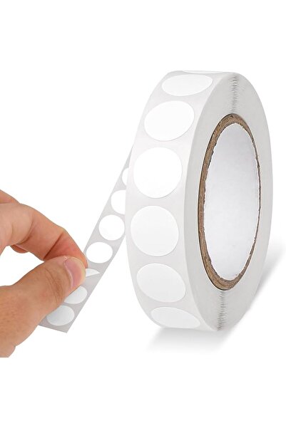 KALİONE 0.5 Inch White Round Stickers 1000 Pcs White Dot Stickers Waterproof ...