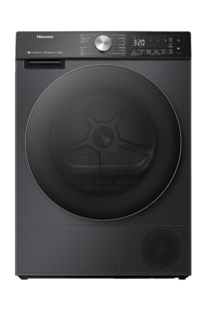 Hisense مجفف ملابس، سعة 10 كجم، 17 برنامج، أسود - DH5S102BB