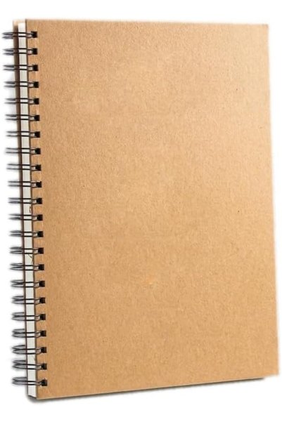 KASTWAVE Brown A5 Notebooks Soft Cover Spiral Notebook Journal Blank Sketch B...