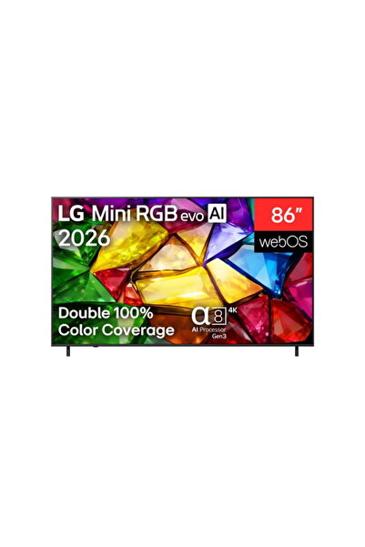 LG 86-inch Smart 4K Mini RGB TV, webOS26 system, Dolby Vision - 86MRGB85B6C.AMVG